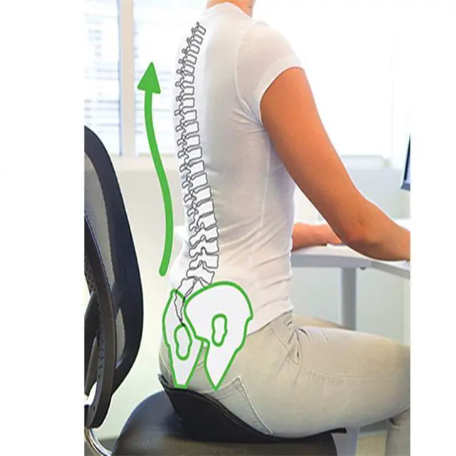 Alt view image 5 of 6 - Ergonomic Adjustable Rolling Saddle Stool Chair with Back Wheels Support for Clinic Hospital Pharmacy Medical Beauty Lab Exam Office Technician Physical Therapy, Single, Set of 1