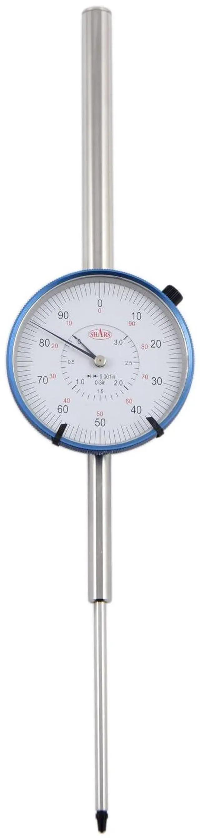 Main image of 3" High Precision Large White Dial Indicator, 0.001" Graduation, 0-100 Reading AGD3 NEW 303-3216 R