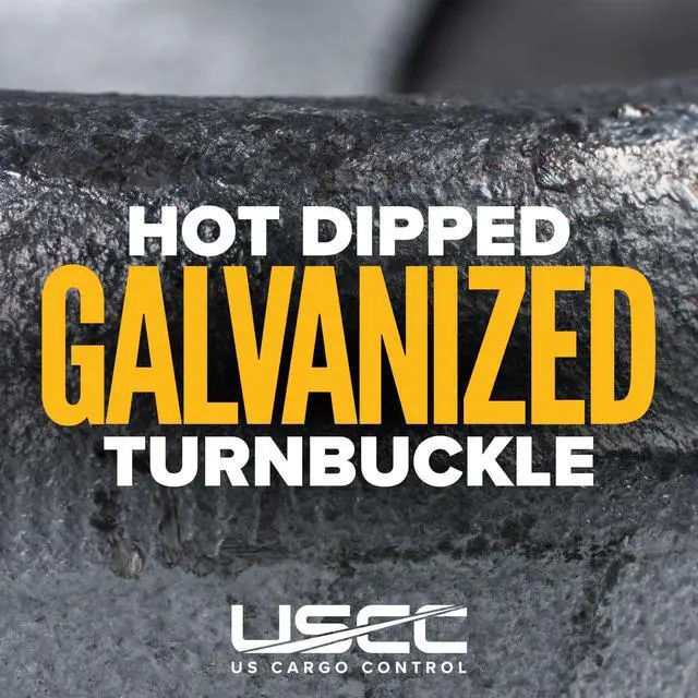 Alt view image 4 of 6 - Jaw and Jaw Turnbuckle, 1" x 12", 10,000 LBS Working Load Limit, UNC Thread Hot-Dipped Galvanized Turnbuckle Heavy Duty for Wire Rope, in-Line Pulls & Tension Applications