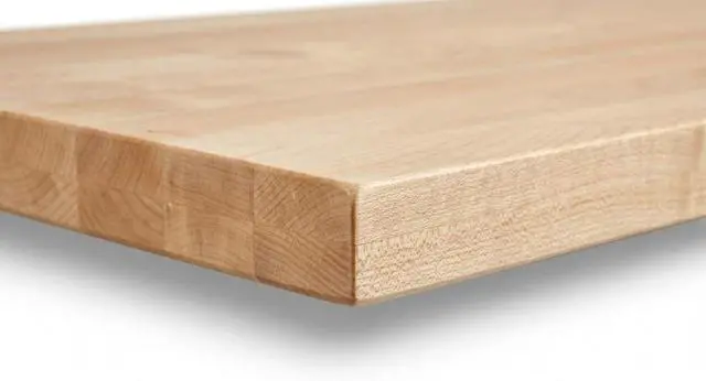 Alt view image 6 of 6 - Solid Maple Butcher Block Countertop - 1.5 Thick Hardwood Work Surface for Kitchen, Workbench, Desk, Cart, or DIY Tabletop (60"L x 24"W)