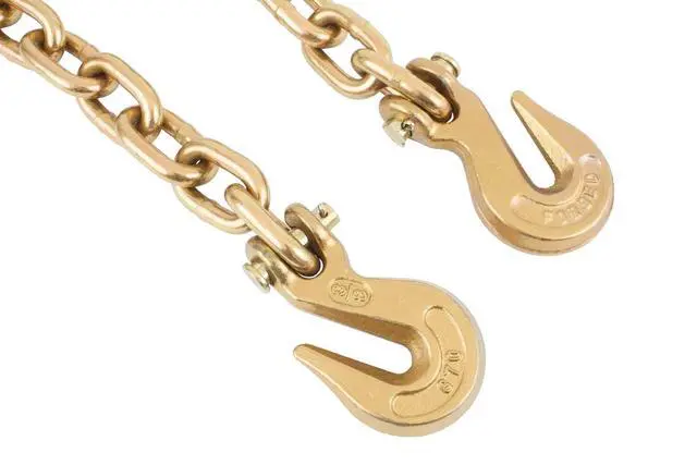 Alt view image 5 of 6 - (1 Pack) 3/8" x 20' Grade 70 Chain 3/8-1/2 Peerless QuikBinder Kit H5125-0658 Ratchet Load Binder WLL #12000