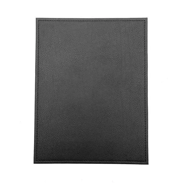 Alt view image 2 of 4 - Menu Holders Made of Premium Faux Leather - Single Panel (10-Pack) s Single Page (Black, 8.5" x 11")