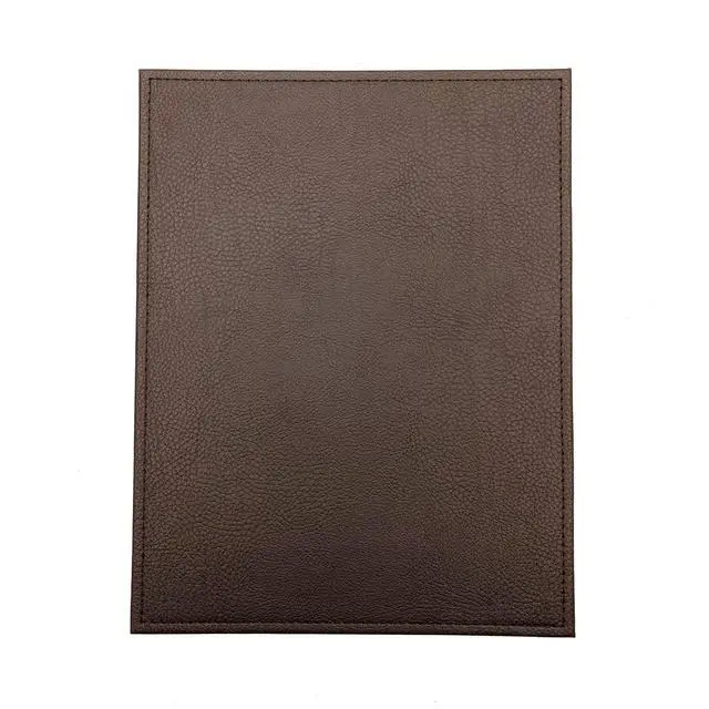 Alt view image 2 of 4 - Menu Holders Made of Premium Faux Leather - Single Panel (10-Pack) s Single Page (Brown, 8.5" x 11")
