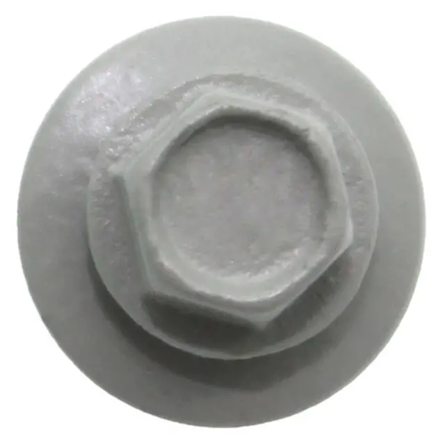 Alt view image 3 of 3 - Stainless Steel Metal Roofing Screws (250) 9 x 2 ABC Gray hex Head Sheet Metal Roofing Screw. Self-Piercing (SP) tip Metal to Wood siding Screws EPDM Washer