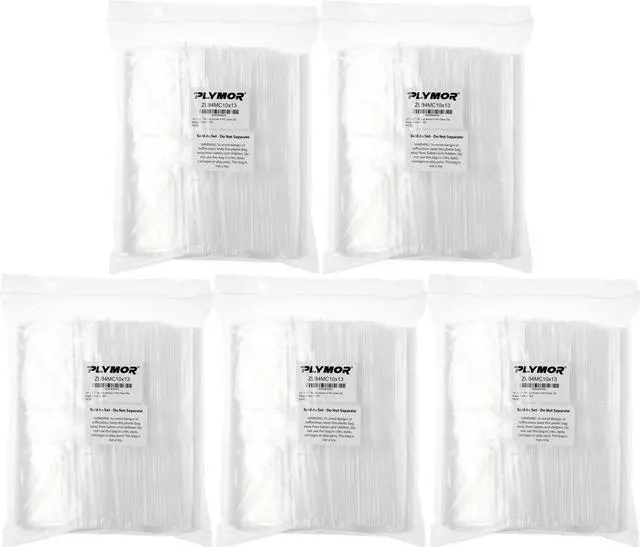 Alt view image 4 of 4 - 10" x 13" (Pack of 500), 4 Mil Heavy Duty Zipper Reclosable Plastic Bags