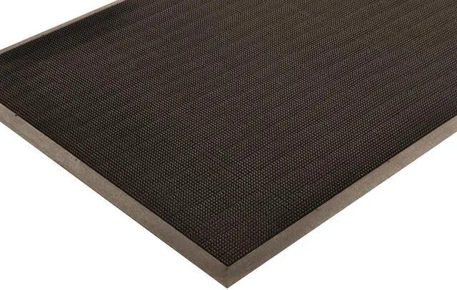Main image of T28 Scrape® Moisture Trap Entry Scraper Mat, Outdoor Natural Rubber Doormat for Home or Business, Medium-Duty, Beveled Edges, 36" x 72", Black, T28S3672BL
