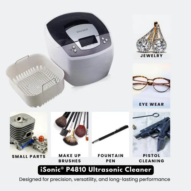 Alt view image 3 of 6 - Ultrasonic Cleaner P4810, 2.1Qt/2 L, with 1000 ml Single Beaker Holder Set for DIY Liposomal Vitamin C