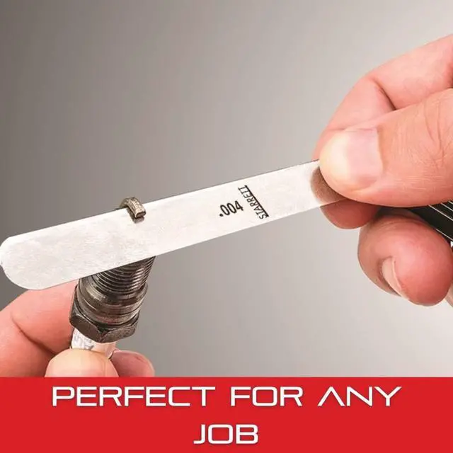 Alt view image 5 of 6 - Tempered Steel English Thickness Gage with Easily Removed Leaves - Ideal for Carpenters and Home Improvement - 31 Leaves, 1/2"-1/4" x 3"-1/32" Size,.0015"-.035" Thickness - 66B