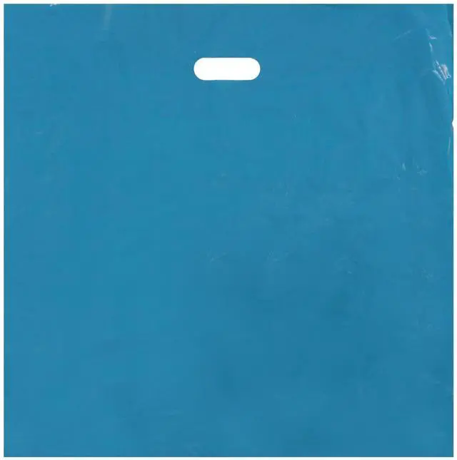 Main image of Jumbo Low Density Teal Merchandise Bags - 20"W x 5"D x 20"H - Case of 500