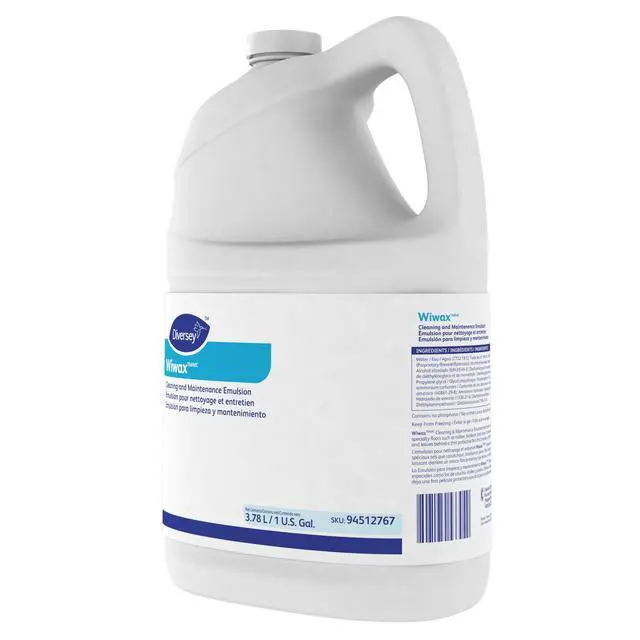 Alt view image 6 of 6 - 94512767 Wiwax Cleaning & Maintenance Emulsion Liquid, Commercial Strength Sealer for Rubber, Concrete & Stone Floors, Concentrate, 1-Gallon