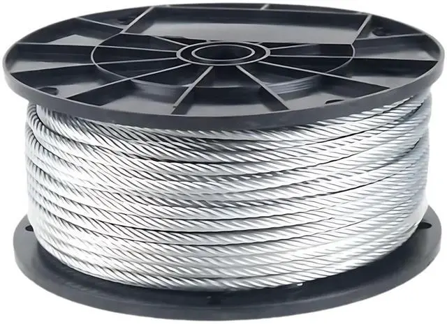 Main image of 304 Stainless Steel Cable Wire Rope 5/16" 7x19-200 ft Reel for DIY Cable Decking Railing System, Marine Grade