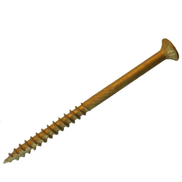 Alt view image 3 of 5 - (1,500 Count) BTX103 10 x 3" Bronze Star Flat Head Screws