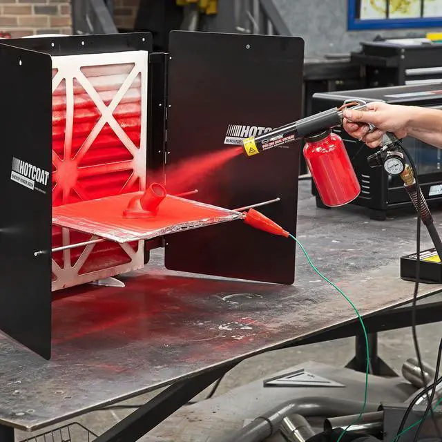 Alt view image 6 of 6 - HotCoat PCS-250 Powder Coating Gun and Benchtop Booth Powdercoating Kit