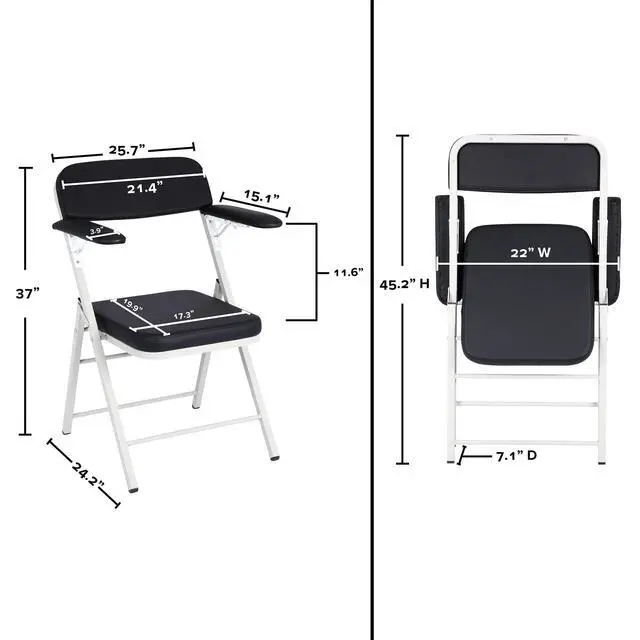 Alt view image 2 of 6 - 500 lbs Weight Capacity Phlebotomy Chair, Portable Folding Adjustable Medical Chair, Blood Drawing Padded Lab Chair, Ideal for Blood Drives, Temporary Labs and Easy Transportation