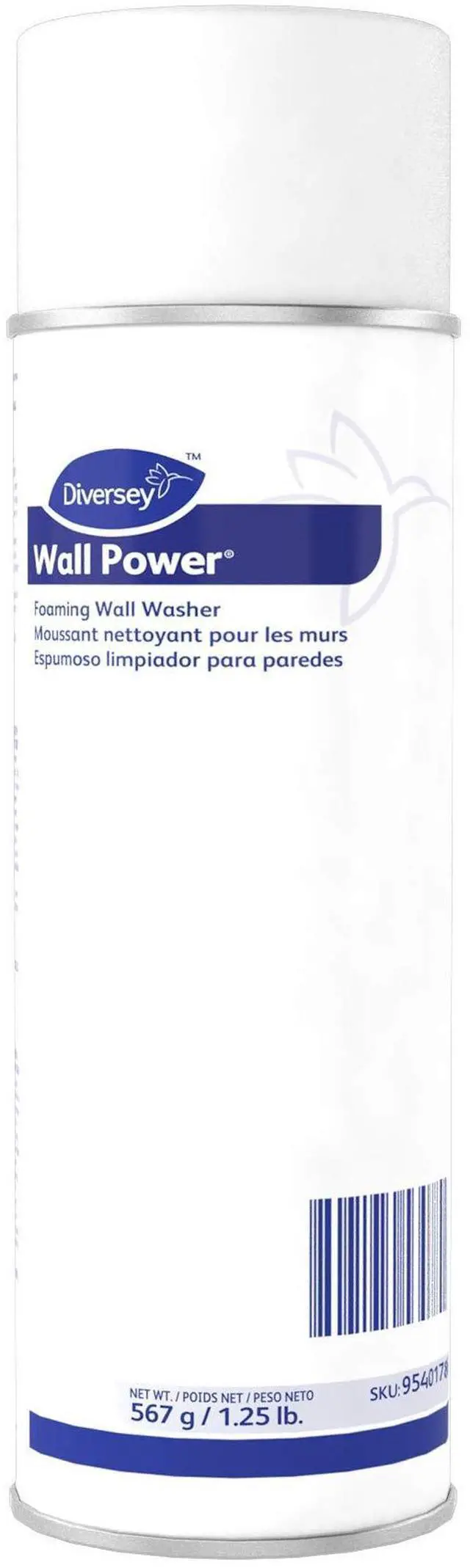 Main image of 95401786 Wall Power Foaming Commercial Wall Wash Cleaner, Big Wally Lifts Smoke & Dirt Not the Paint, Cherry Scent, Aerosol Spray, 20-Ounce