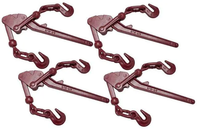 Main image of 4 Pack G70 Recoil-Less Safety Release Chain Binder - 5/16" - 3/8" 5400 WLL Lever Snap Chain Binder - Heavy Duty Recoilless Lever-Style Chain Binderfor Flatbed
