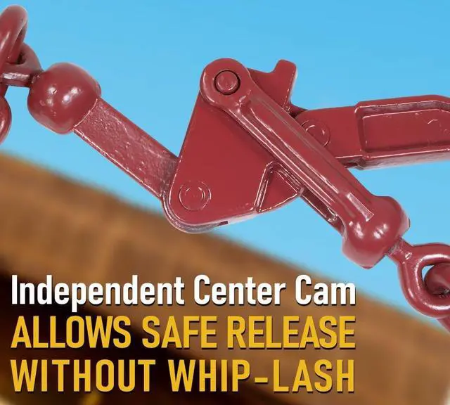 Alt view image 3 of 6 - 4 Pack G70 Recoil-Less Safety Release Chain Binder - 5/16" - 3/8" 5400 WLL Lever Snap Chain Binder - Heavy Duty Recoilless Lever-Style Chain Binderfor Flatbed