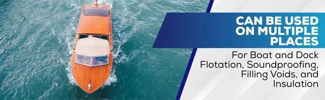 Alt view image 6 of 6 - 6 Lb. Density Expanding Pour Foam, 2 Part Polyurethane Closed Cell Liquid Foam for Boats, Dock Flotation, Carving, Soundproofing, Filling Voids, and Insulation (2 Gallon Kit)