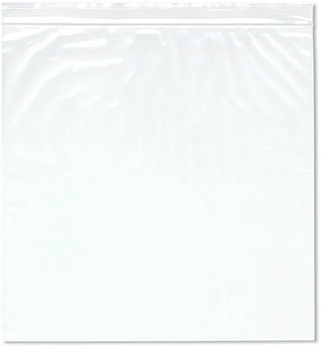 Main image of 11" x 11" (Case of 1,000), 2 Mil Zipper Reclosable Plastic Bags