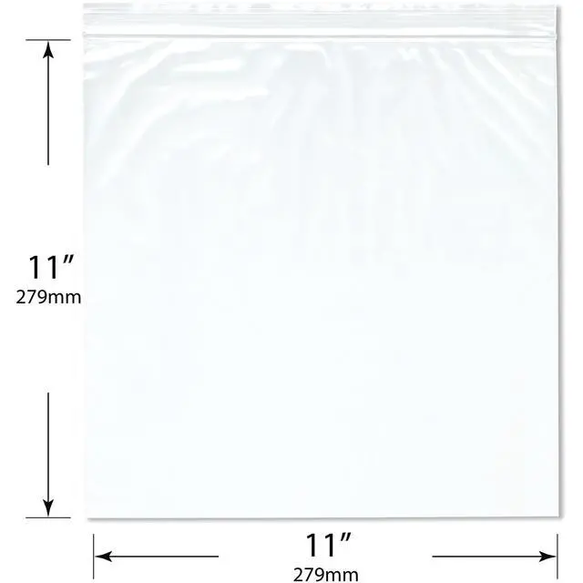 Alt view image 2 of 4 - 11" x 11" (Case of 1,000), 2 Mil Zipper Reclosable Plastic Bags