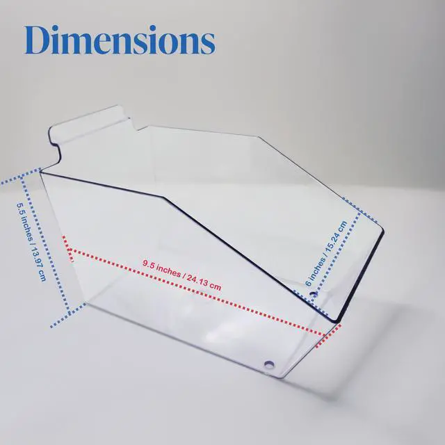 Alt view image 5 of 6 - Clear Slatwall Bins, Medium Bin 6" L x 5.5" H x 9.5" D - 10 Pack
