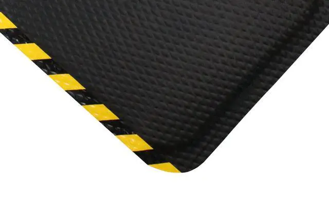 Alt view image 5 of 5 - Matting Hog Heaven Anti Fatigue Mat Welding Resistant Grease and Oil Proof Industrial Commercial Grade Door Mat for Indoor Entrance, Workshop, or Garage, 3x5 Size, 7/8" Thick, Striped Border