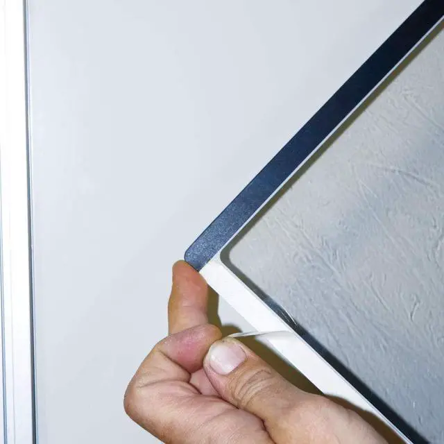 Alt view image 5 of 6 - Magnetic Window, Transparent PVC Window with Magnetic Frame, Horizontal Letter Size; 11" Wide x 8.5" High: 10 Pack, Gray