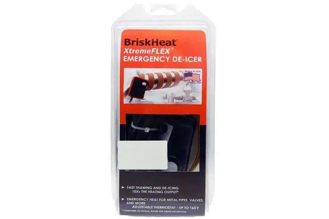 Alt view image 2 of 5 - HSTAT051010 XtremeFLEX HSTAT Silicone Rubber Heating Tape With Adjustable Thermostat Controller, W x L: 0.5 x 120-Inch, 120VAC