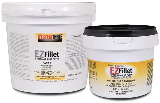 Main image of System Three EZ-Fillet Epoxy Putty Kit, 1.5 Gallon, Brown