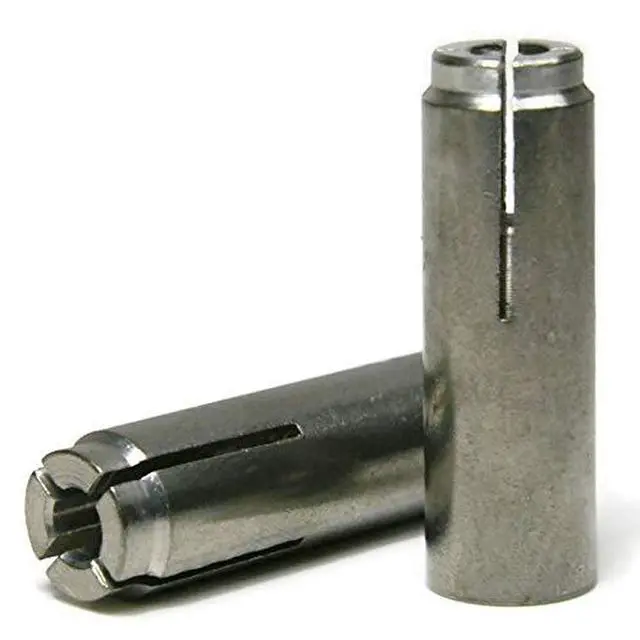Alt view image 2 of 5 - Stainless Steel Concrete & Stone Drop in Female Expansion Anchors with Setting Tool 3/4"-10 x 3-1/8" Qty 10