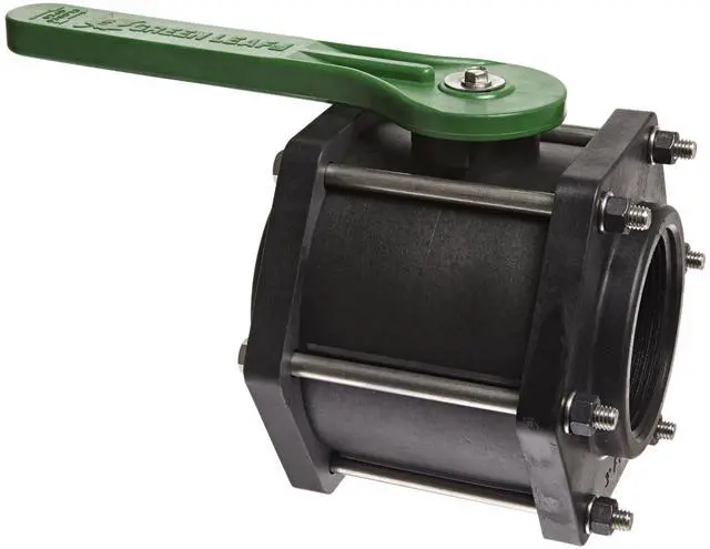Main image of Green Leaf V300FP Polypropylene Bolted Ball Valve, Full Port, 3" NPT Female