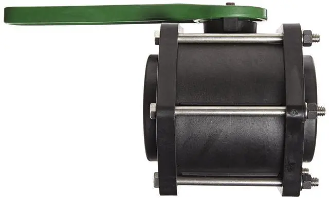 Alt view image 2 of 2 - Green Leaf V300FP Polypropylene Bolted Ball Valve, Full Port, 3" NPT Female