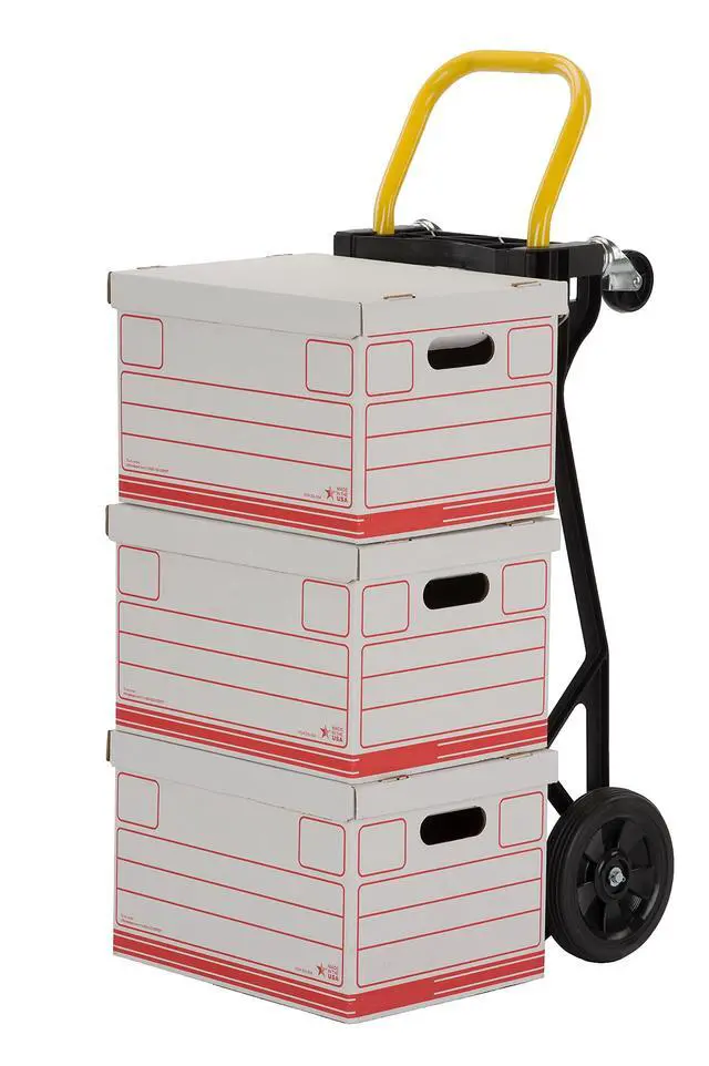 Alt view image 3 of 4 - Lightweight Glass Filled Nylon Plastic Convertible Hand Truck and Dolly, 400 lb. Capacity (PJDY2223A)