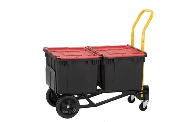 Alt view image 4 of 4 - Lightweight Glass Filled Nylon Plastic Convertible Hand Truck and Dolly, 400 lb. Capacity (PJDY2223A)