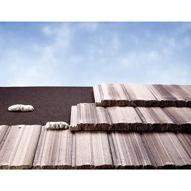 Alt view image 5 of 6 - Tile Bond Roof Tile Adhesive 28oz with Reusable Straw and Gloves, Moisture Cured, Polyurethane, One Component, Minimal Expanding Foam Adhesive for Clay and Roof Tiles (Pack of 3)