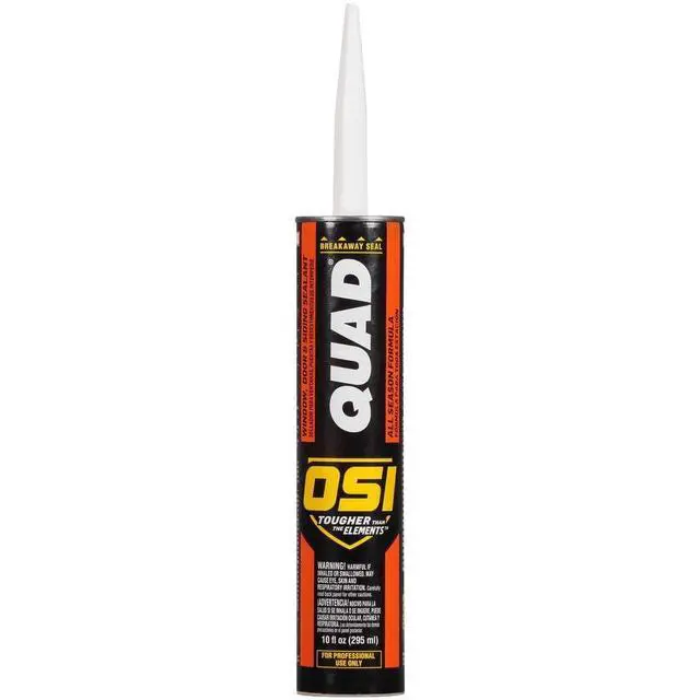 Alt view image 3 of 5 - OSI Quad Advanced Formula 10 fl. oz. Clear #000 Window Door and Siding Sealant VOC, (12/cs)