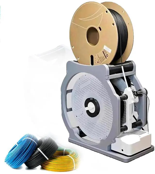 Main image of Motorized 3D Filament Respooler, Filament Spool Winder with Quantitative Mode, Smart Start and Stop for 1kg Spools, Wrap Neatly Without Tangling for PLA/PETG/ABS/Other 3D Printing Materials
