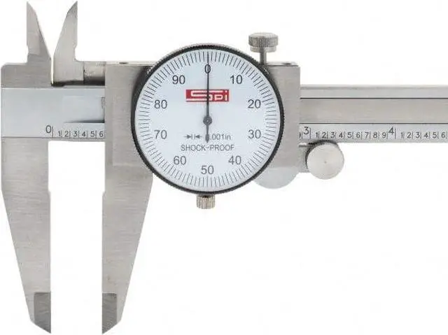 Alt view image 2 of 4 - 17-975-4 Calibrated Dial Caliper: White Dial,0-12 inch Range, 0.0015" Accuracy