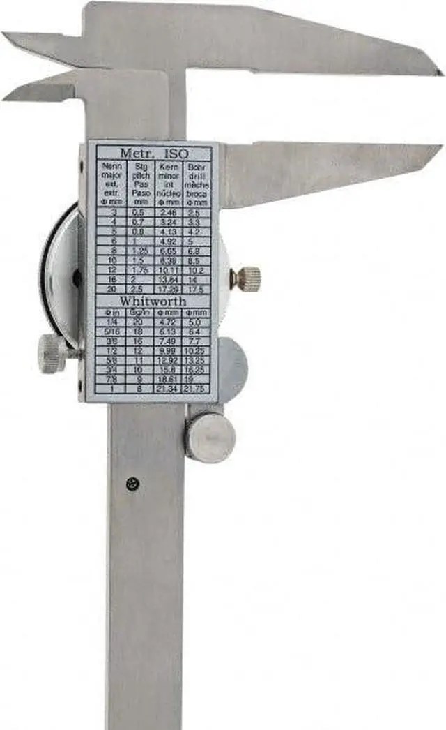 Alt view image 3 of 4 - 17-975-4 Calibrated Dial Caliper: White Dial,0-12 inch Range, 0.0015" Accuracy