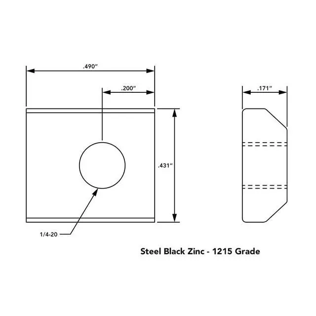 Alt view image 3 of 6 - 8020, 3204, 10 Series 1/4-20 Steel Standard Slide in T-Nut Nut Hardware for 1 Inch Based Extruded Aluminum T Slot Extrusions (100 Pack)