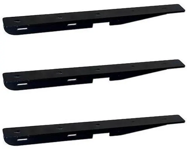 Main image of Islandbar Countertop Support Bracket - Set of 3 - 24" Black Powder Coated - Floating Look Hidden Support for Granite, Quartz, Solid Surfaces, etc. - Heavy Duty 500 Pound Capacity