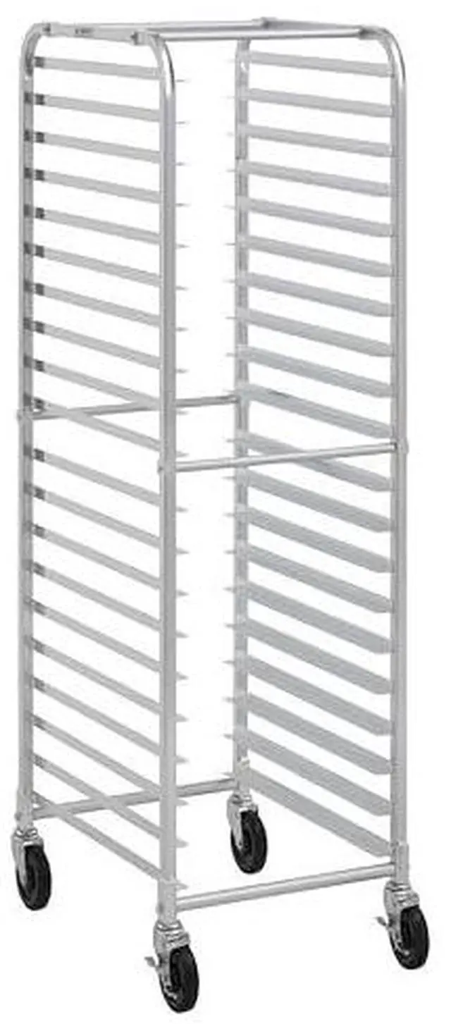 Main image of Commercial Knocked Down 20-Tier Aluminum End Load NSF Bun/Sheet Pan Rack | Bakeries, Caterers, Kitchens, Restaurants | (#32L-035)