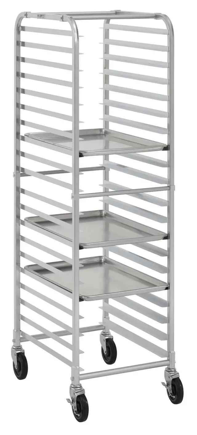 Alt view image 4 of 6 - Commercial Knocked Down 20-Tier Aluminum End Load NSF Bun/Sheet Pan Rack | Bakeries, Caterers, Kitchens, Restaurants | (#32L-035)