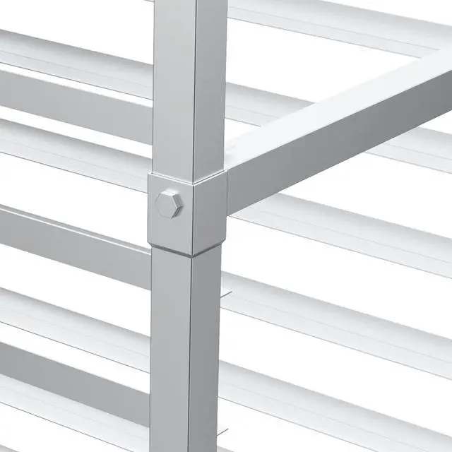 Alt view image 6 of 6 - Upgraded 20-Tier Full/Half Sheet Pan Rack, Aluminum Bakery Rack, Speed Rack, Bakers Rack with Lockable Wheels for Home Commercial Kitchen, Restaurant, Cafeteria, Dessert Shop, 68.5H