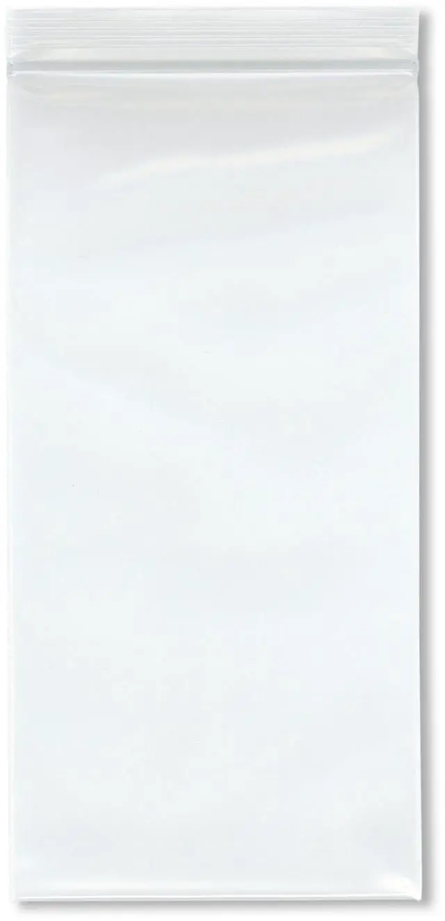Main image of 4" x 8" (Case of 1,000), 6 Mil Industrial Duty Zipper Reclosable Plastic Bags
