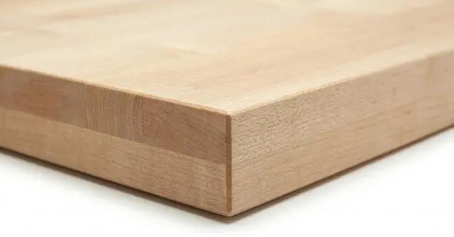 Alt view image 5 of 6 - Solid Maple Butcher Block Countertop - 1.5 Thick Hardwood Work Surface for Kitchen, Workbench, Desk, Cart, or DIY Tabletop (48"L x 24"W)