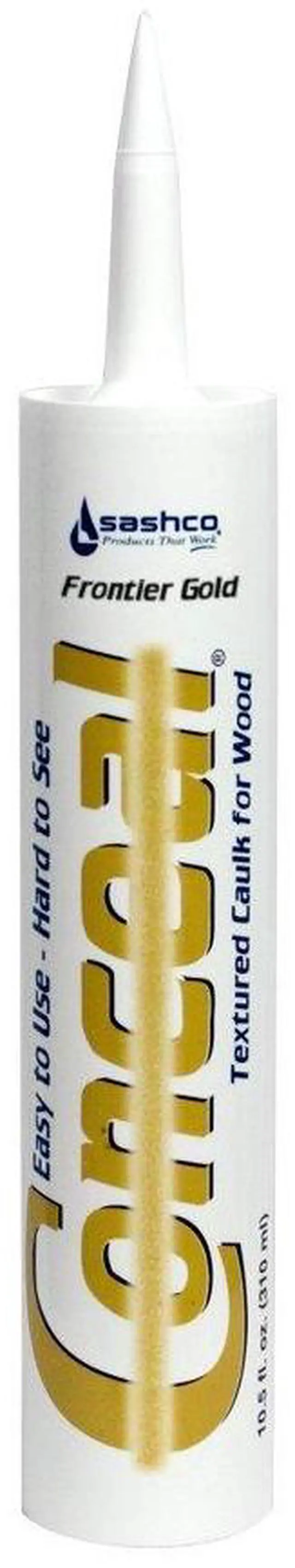 Main image of 46080-12 Conceal Textured Wood Caulking, 10.5 Ounce Tube, Frontier Gold (Pack of 12)