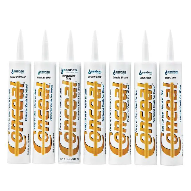 Alt view image 3 of 4 - 46080-12 Conceal Textured Wood Caulking, 10.5 Ounce Tube, Frontier Gold (Pack of 12)