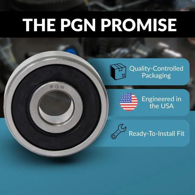 Alt view image 5 of 6 - PGN (50 Pack) 6008-2RS Bearing - Lubricated Chrome Steel Sealed Ball Bearing - 40x68x15mm Bearings with Rubber Seal & High RPM Support