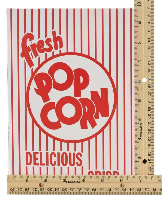 Alt view image 4 of 6 - 5-E Red and White Close Top Popcorn Boxes, 3.3 Oz, 250 Pack